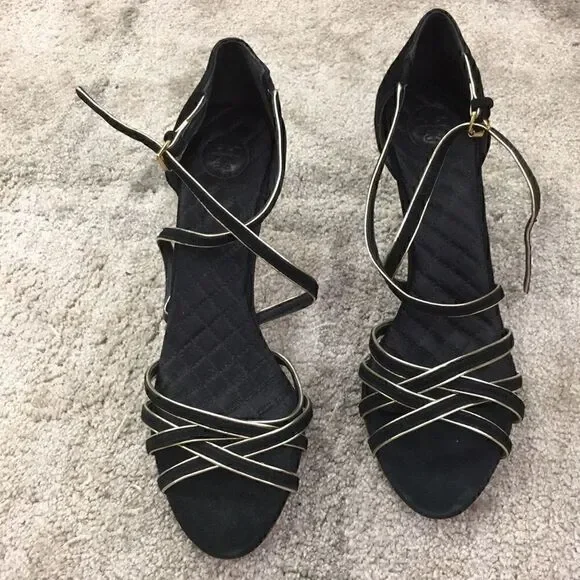 10 NWOB Suede Sandals Breanna 85Mm Tory Burch - Picture 1 of 8